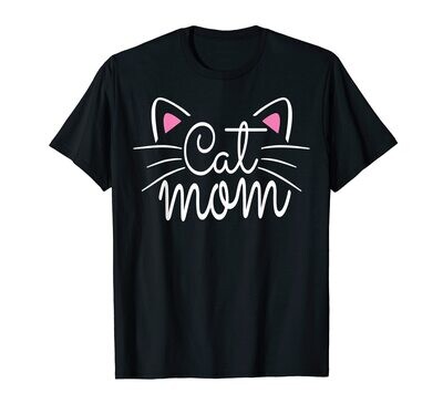 Cat mom graphic T-shirt
