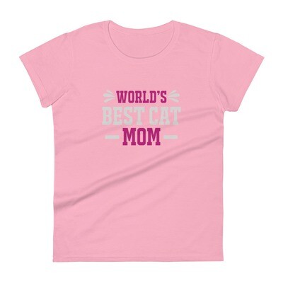 Worlds best cat mom T-shirt