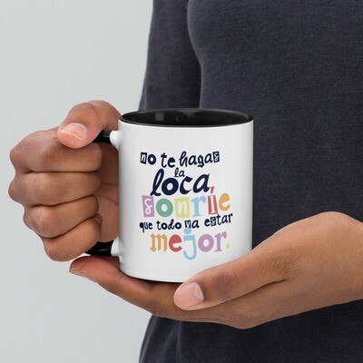 Mug with color inside and messages