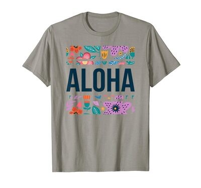 Aloha hawaii graphic tees