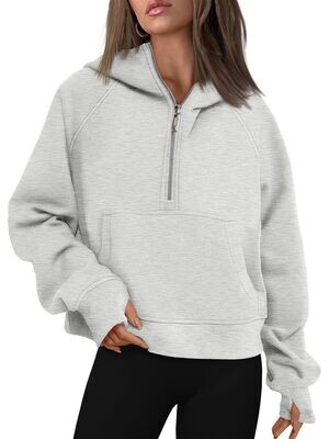 Hooded sweatshirts with zipper