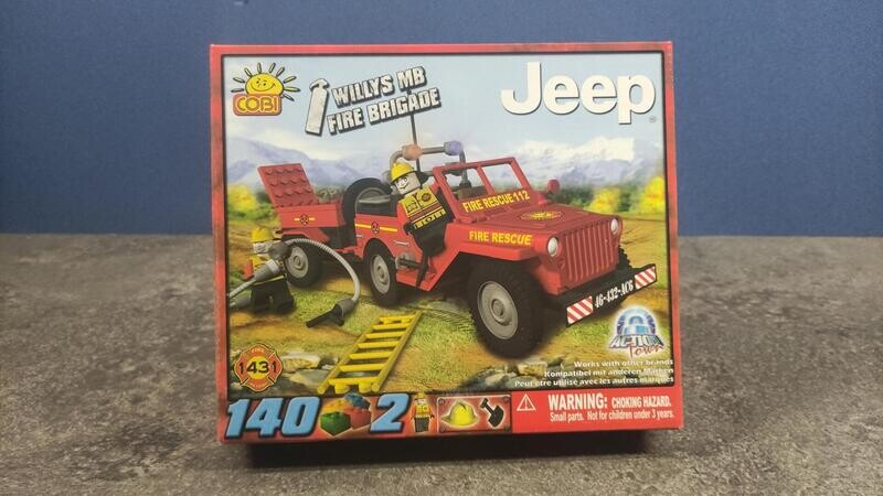 COBI - 1431 - JEEP WILLYS MB FIRE BRIGADE COBI - 1431 - JEEP WILLYS MB FIRE BRIGADE