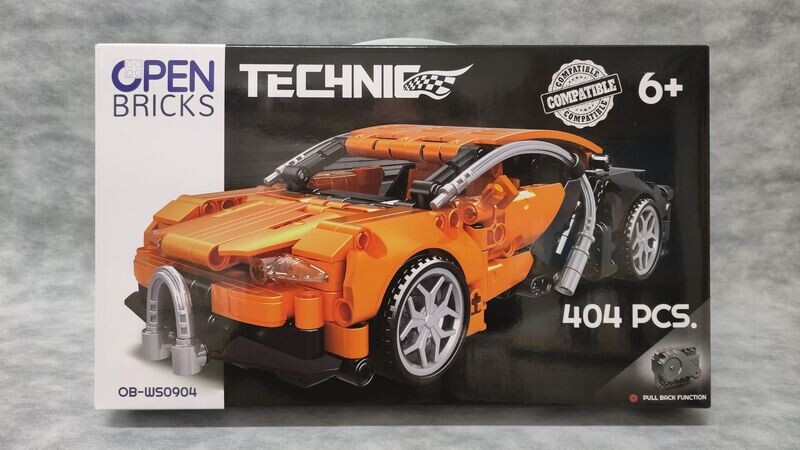 Open Bricks - 0904 - Sports Car Orange Open Bricks - 0904 - Sports Car Orange