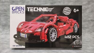 Open Bricks - 0905 - Sports Car Red