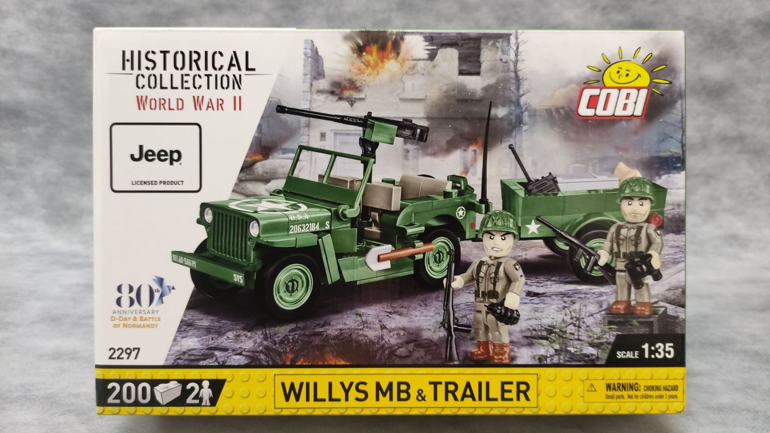 COBI - 2297 - WILLYS MB & TRAILER