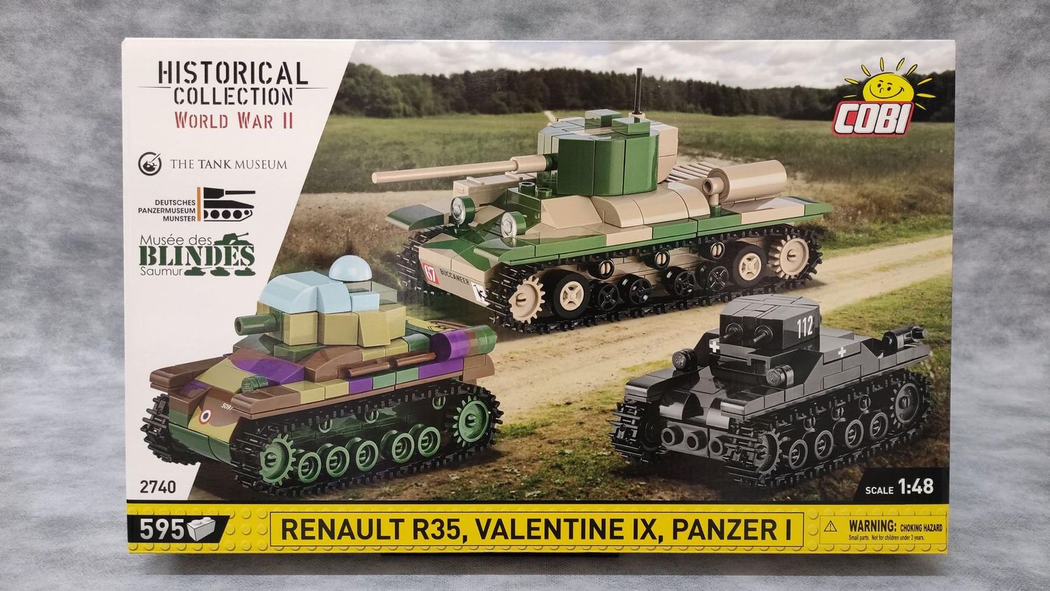 COBI - 2740 - RENAULT R35, VALENTINE IX, PANZER I