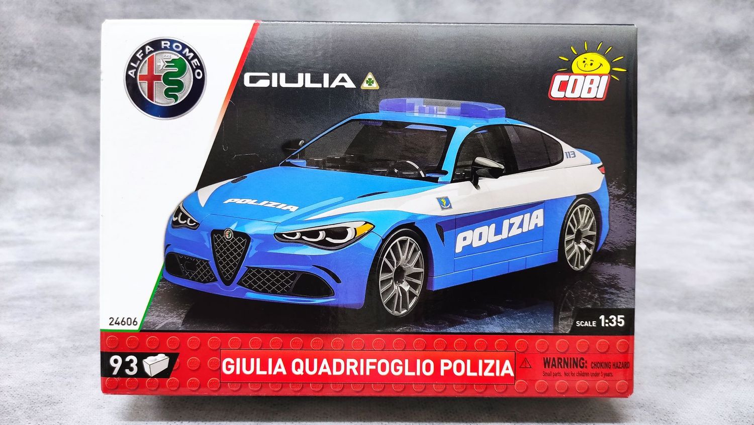 COBI - 24606 - GIULIA QUADRIFOGLIO POLIZIA