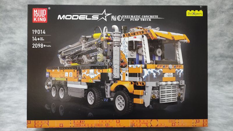 Mouldking - 19014 - Pneumatic Concrete Pump Truck Mouldking - 19014 - Pneumatic Concrete Pump Truck