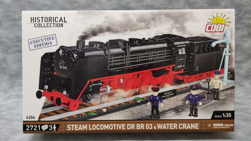 COBI - 6286 - DR BR 03 STEAM LOCOMOTIVE & WATER CRANE COBI - 6286 - DR BR 03 STEAM LOCOMOTIVE & WATER CRANE