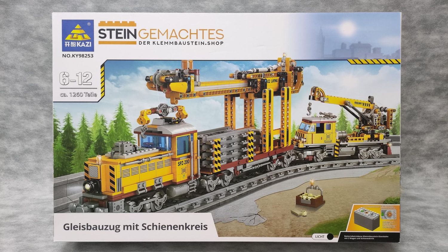 Kazi - 98253 - Gleisbauzug mit Schienenkreis