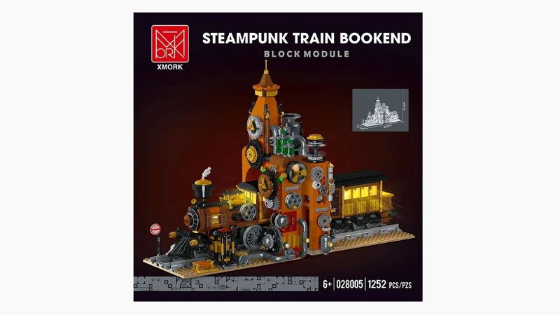 Mork - 028005 - Steampunk Train Bookend Mork - 028005 - Steampunk Train Bookend