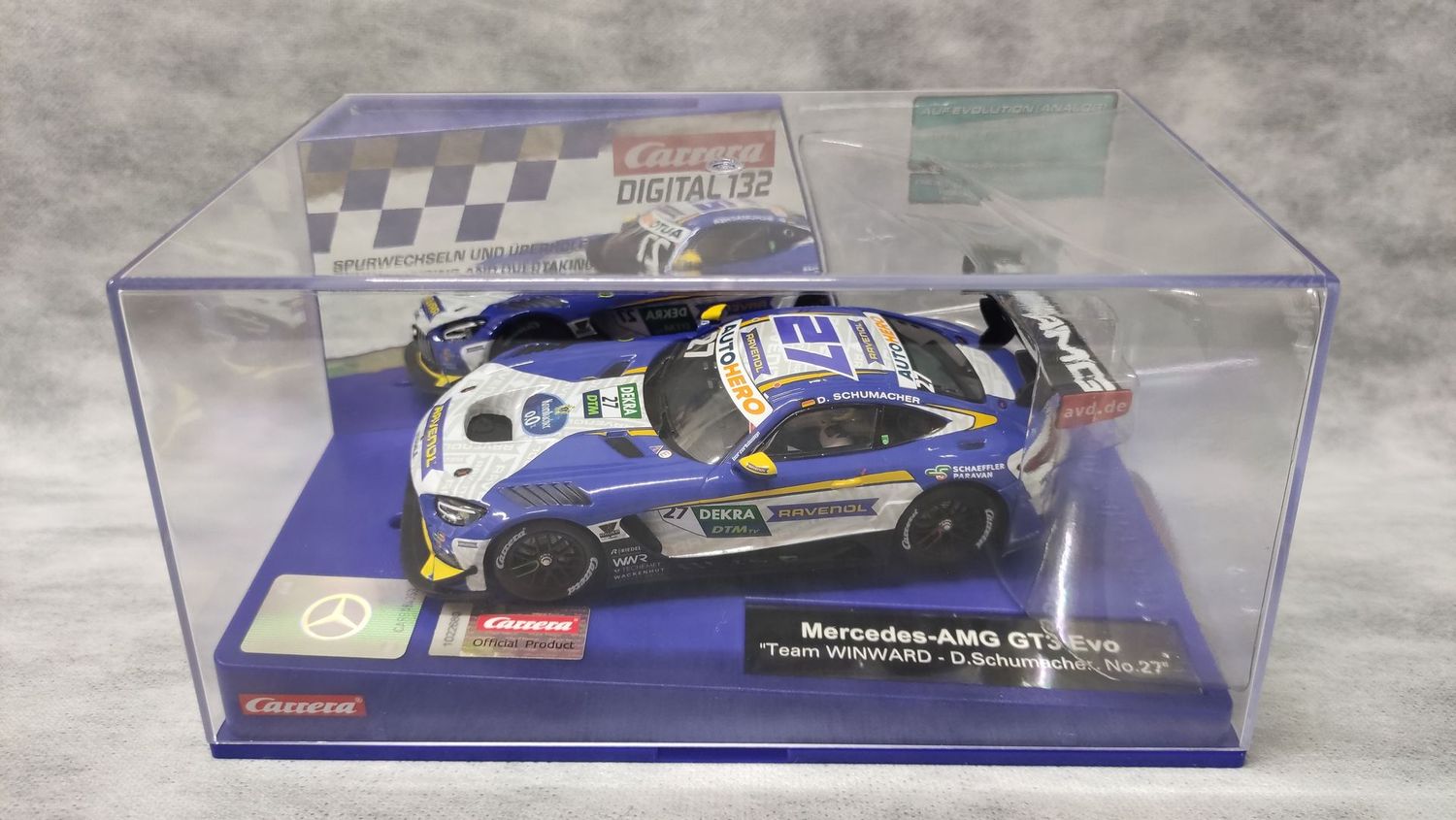 Carrera Digital 132 - 20031067 - Mercedes-AMG GT3 Evo “Mercedes-AMG Team Winward D. Schumacher, No.27"