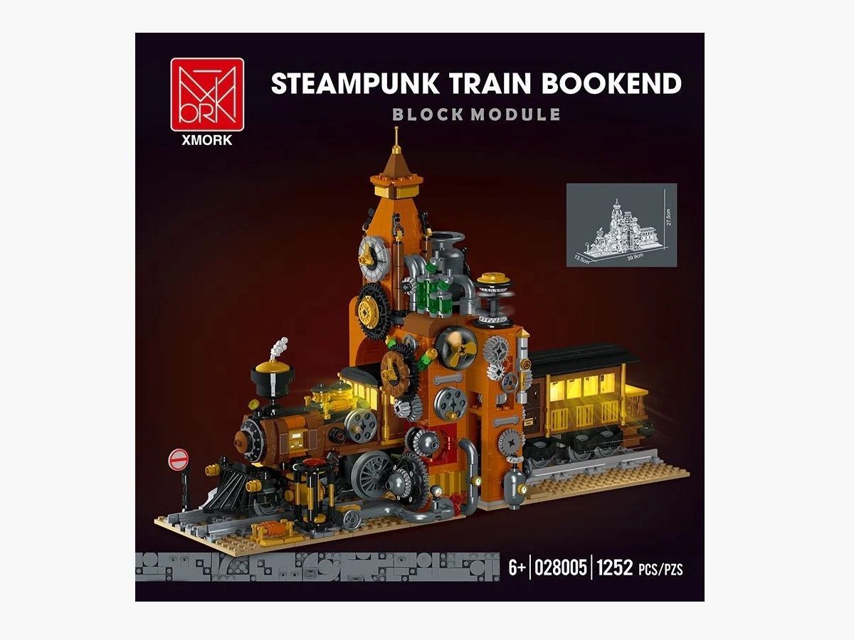 Mork - 028005 - Steampunk Train Bookend