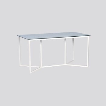 iron and glass desk, scrivania in ferro e vetro: Dimensioni: P 95 | L 165 cm | H 80 cm