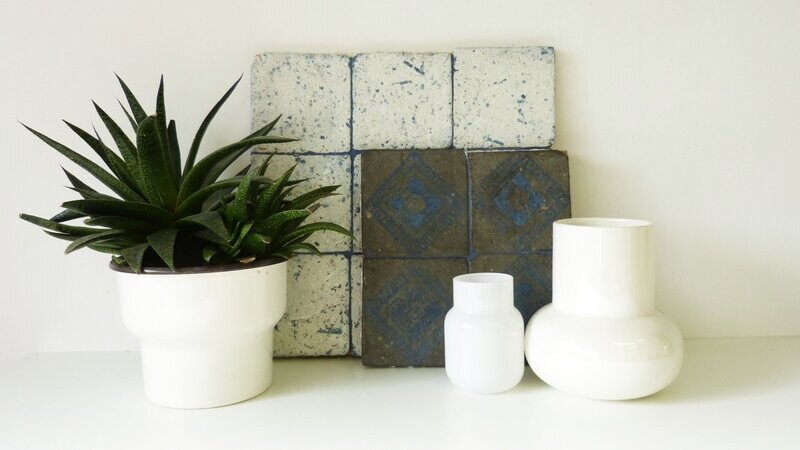 Burnt Earth - Carrée - Bleu
