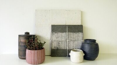 Burnt Earth  - Demi Rayure - Blanc