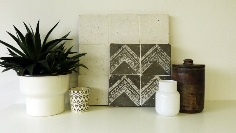 Burnt Earth  - Chevron - Blanc