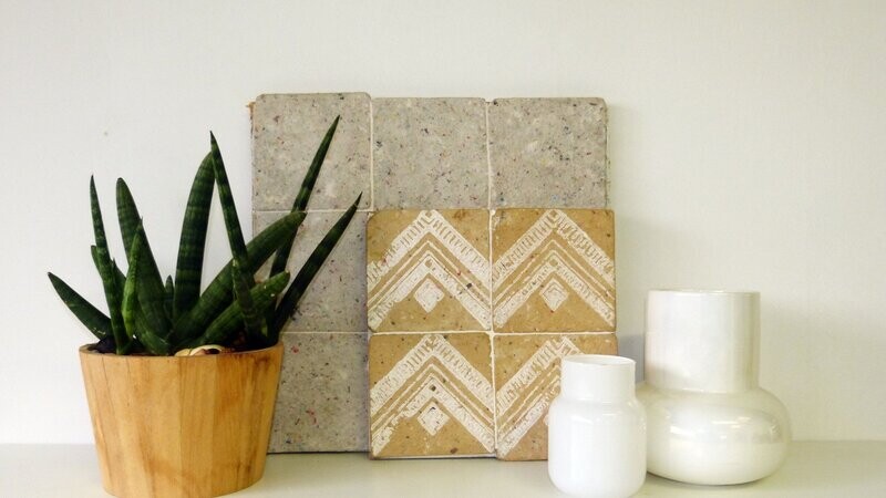 Orcher - Chevron Square - Blanc