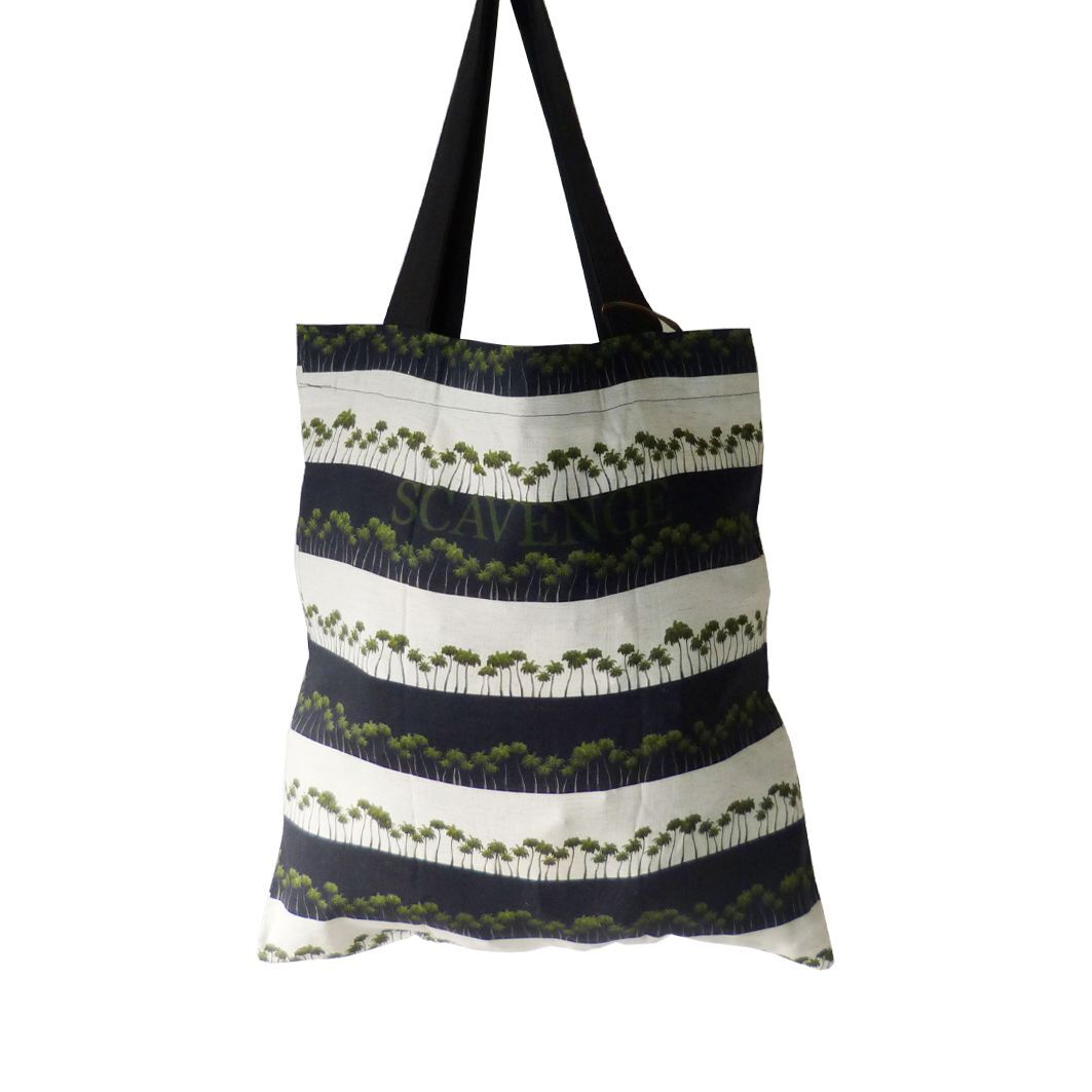 Rayures Palmiers - Noir