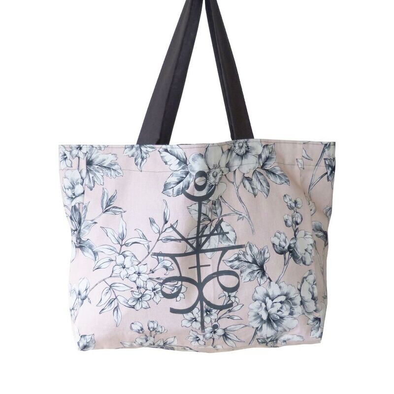 Fleur N&B - Rose / Gris