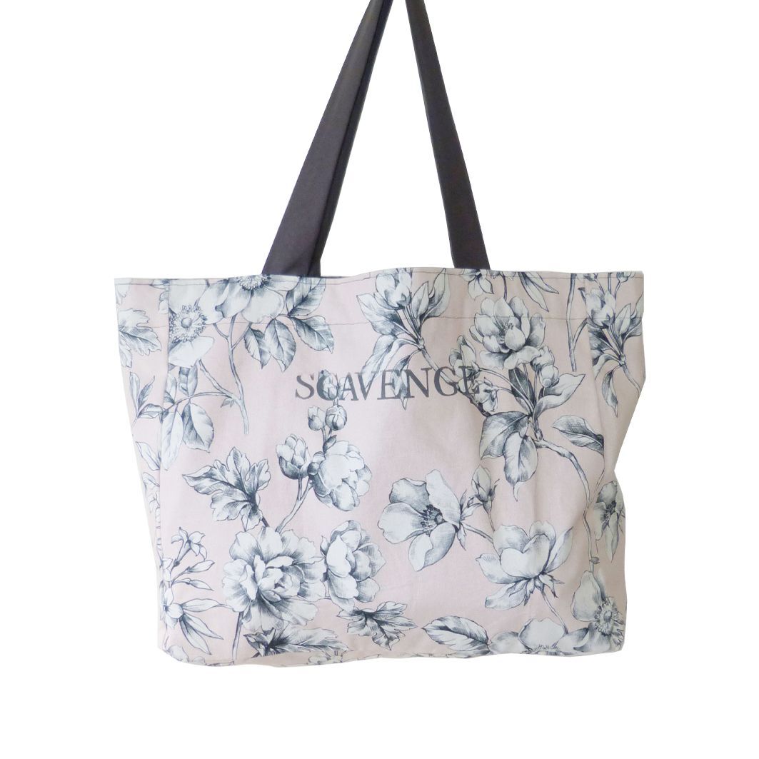 Fleur N&B - Rose / Gris