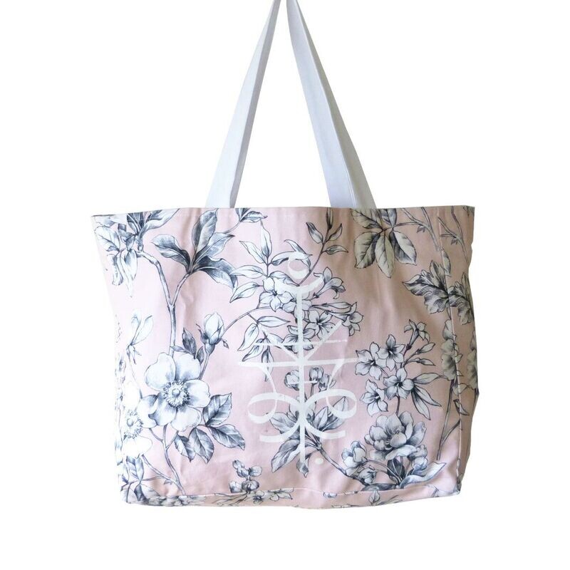 Fleur N&B - Rose /Blanc
