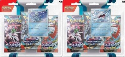 Pokémon Sammelkarten Karmesin & Purpur Paradoxrift 3er Set Blister sortiert