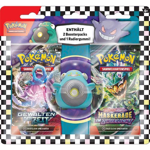 Pokemon Back to School Eraser Blister 2024 (Wampitz-Radierer + 2 Booster) (deutsch), Lieferung nach Hause