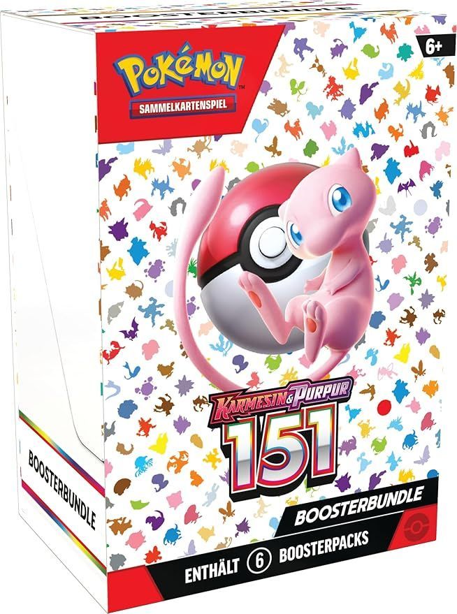 Pokémon: Boosterbundle Karmesin & Purpur – 151 (6 Boosterpacks)- Deutsch