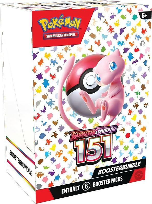 Pokémon: Boosterbundle Karmesin & Purpur – 151 (6 Boosterpacks)- Deutsch