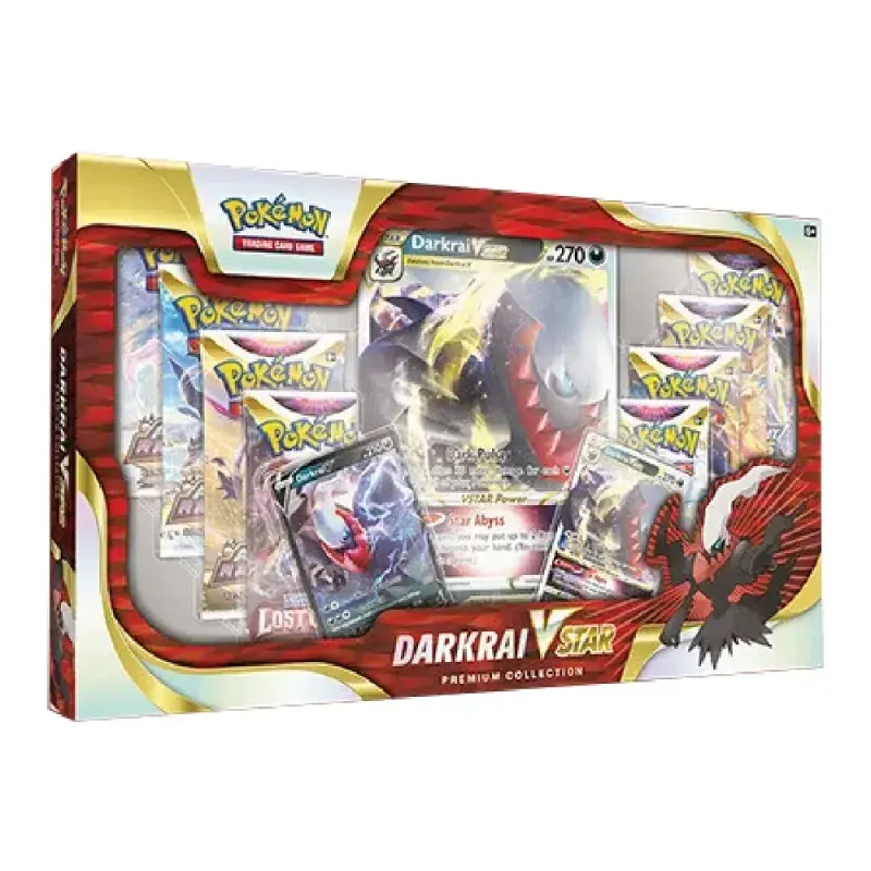 Pokemon TCG VSTAR Premium-Sammelbox 8 Packungen Promo-Karten (Darkrai VSTAR)