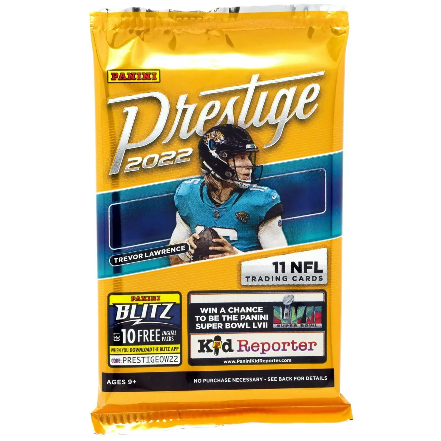NFL Panini 2022 Prestige Football Trading Card BLASTER Pack (11 Cards)