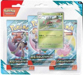 Pokemon Karmesin & Purpur Reisegefährten 3er Booster Blister - Yanmega deutsch