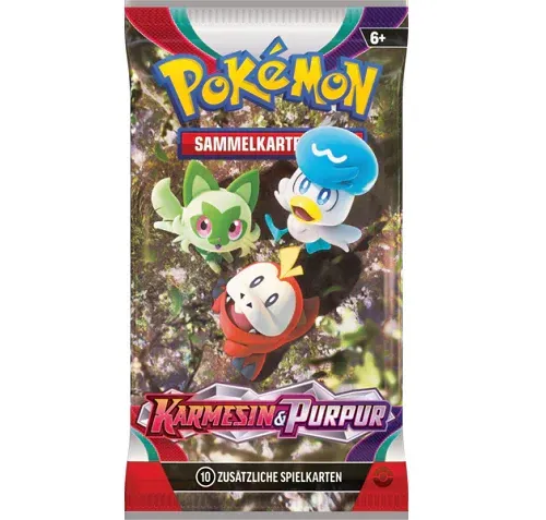 Pokemon Karmesin & Purpur 1x Booster, DE
