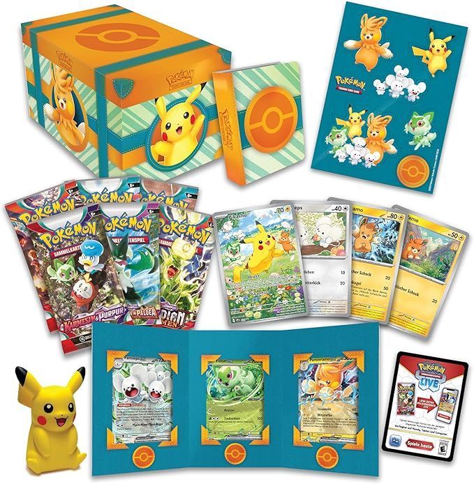 Pokémon-Sammelkartenspiel: Paldea-Abenteuerkoffer (7 holografische Promokarten & 6 Boosterpacks)