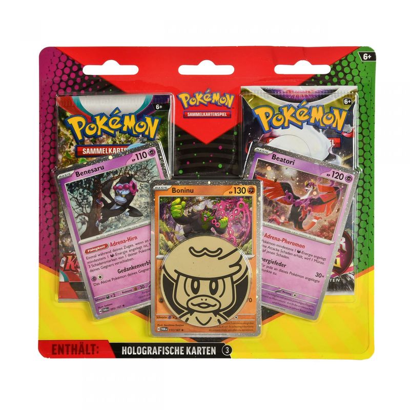 Pokemon - Enhanced Sammelkarten Booster 2er Pack mit Münze Pokemon - Enhanced Sammelkarten Booster 2er Pack mit Münze