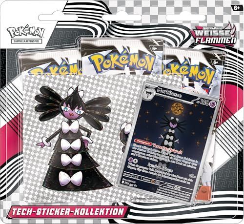 Pokémon KP10.5 Tech-Sticker-Kollektion Karmesin & Purpur – Schwarze Blitze & Weiße Flammen