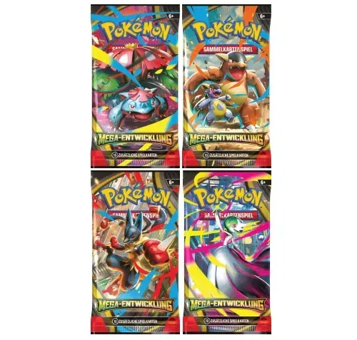 Pokémon Karten Mega-Entwicklung je Booster Pack Pokémon Karten Mega-Entwicklung je Booster Pack