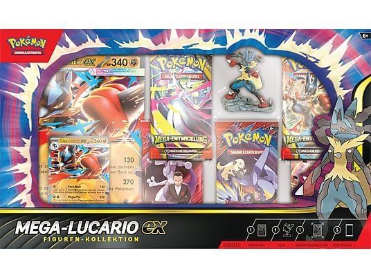 POKEMON Pokémon Mega-Lucario Figuren-Kollektion Sammelkarten POKEMON Pokémon Mega-Lucario Figuren-Kollektion Sammelkarten