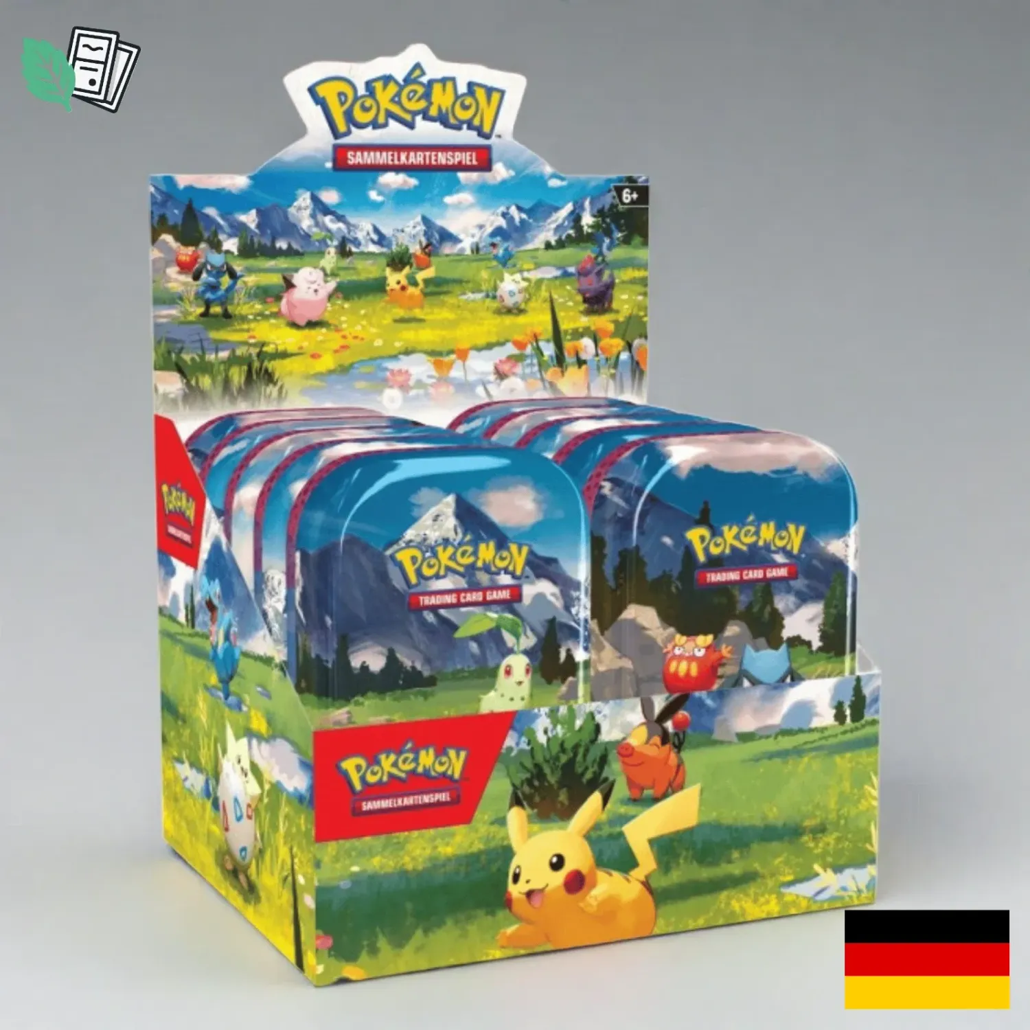 Pokemon Erhabene Helden Mini-Tin Display Sealed Neu Vorbestellung- DE Pokemon Erhabene Helden Mini-Tin Display Sealed Neu Vorbestellung- DE