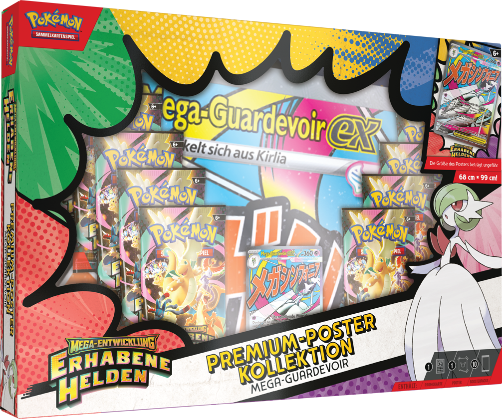 Premium-Poster-Kollektion Mega-Entwicklung – Erhabene Helden: Mega-Guardevoir DE