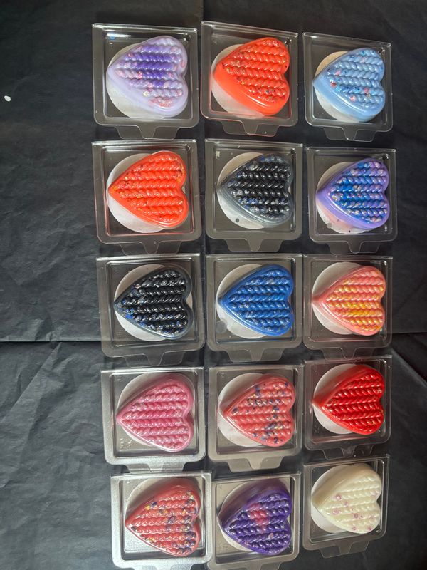 Wax Melt Sample Hearts