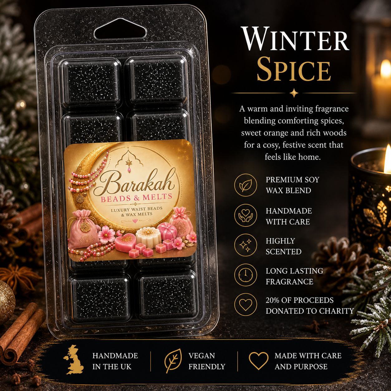 Winter Spice Wax Melt Snap Bar Winter Spice Wax Melt Snap Bar
