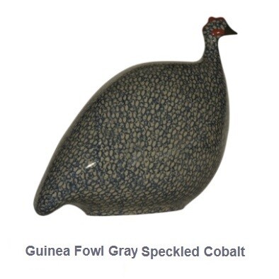 Parelhoender Grijs Gestippeld Cobalt