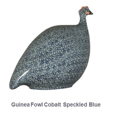 Parelhoender Cobalt Gestippeld Blauw