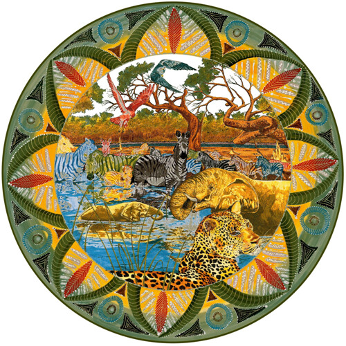 Dinner Plate 11.5&quot; Leopard