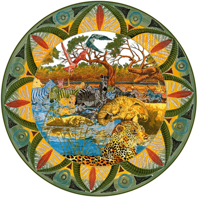 Dinner Plate 11.5&quot; Leopard