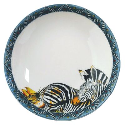 Wok Bowl 7.5&quot; Single Zebra