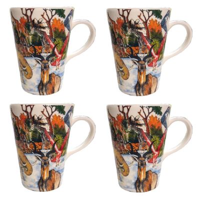 Set van 4 Coffee Mug Classic Full Scene