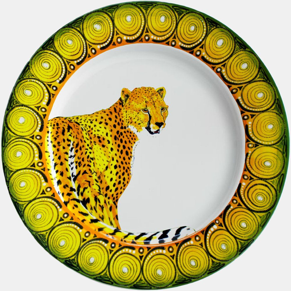 Salad Plate 9&quot; Single Cheetah